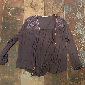 Embroidered Cardigan! SO CUTE! Size M